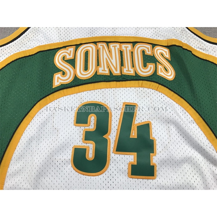 Maillot Seattle Supersonics Ray Allen NO 34 Mitchell & Ness 2006-07 Blanc